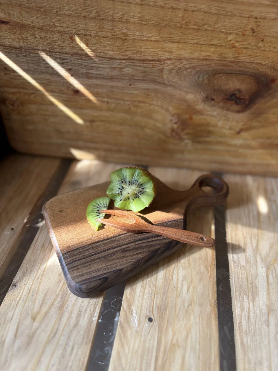 تحته کار و سرو کمپ سایز مینی چوب گردو