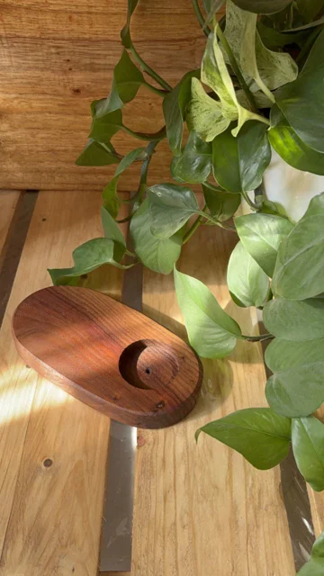 جا شمعی و جا عودی چوب گردو